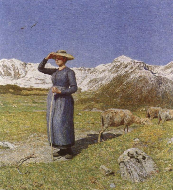 Giovanni Segantini Midday in the Alps China oil painting art